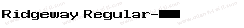 Ridgeway Regular字体转换
